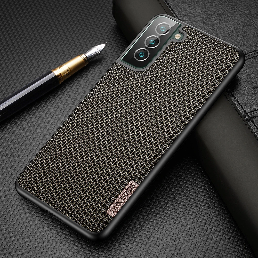 Dux Ducis Fino is made of nylon material Samsung Galaxy S22 + (S22 Plus) dėklas telefonui mėlynos spalvos