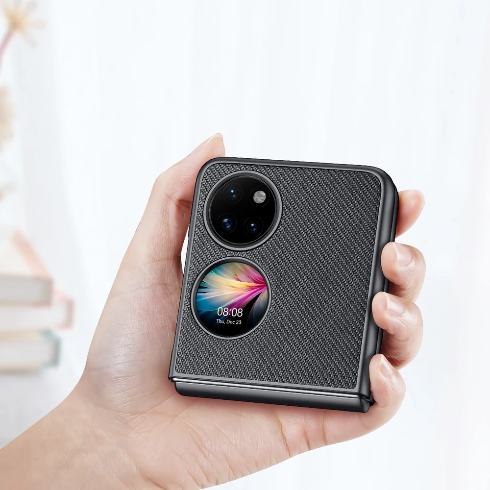 Dux Ducis Fino dėklas skirtas Huawei P50 Pocket, juodas