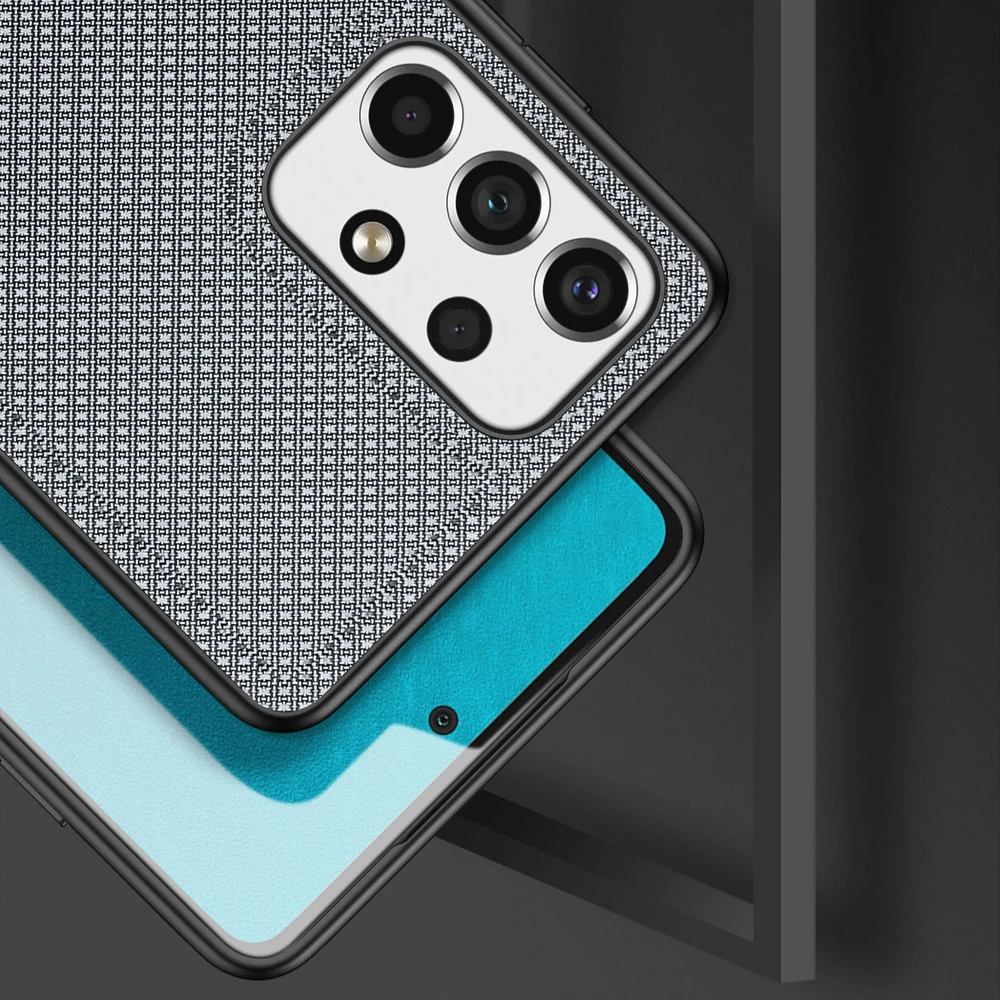 Dux Ducis Fino is made of nylon material Samsung Galaxy A73 dėklas telefonui mėlynos spalvos