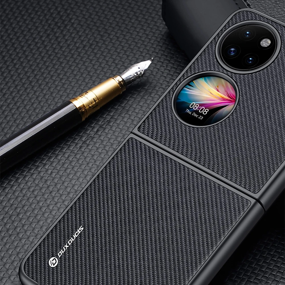 Dux Ducis Fino dėklas skirtas Huawei P50 Pocket, juodas