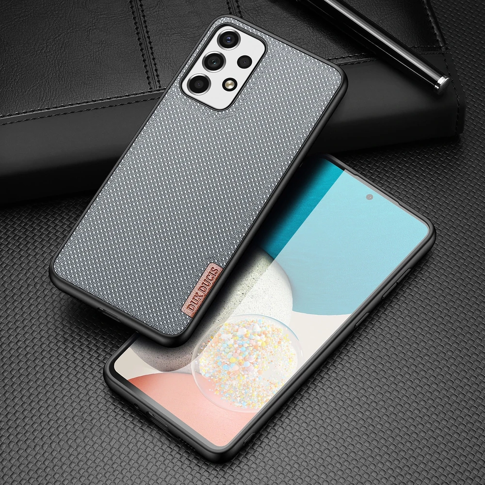 Dux Ducis Fino is made of nylon material Samsung Galaxy A73 dėklas telefonui mėlynos spalvos