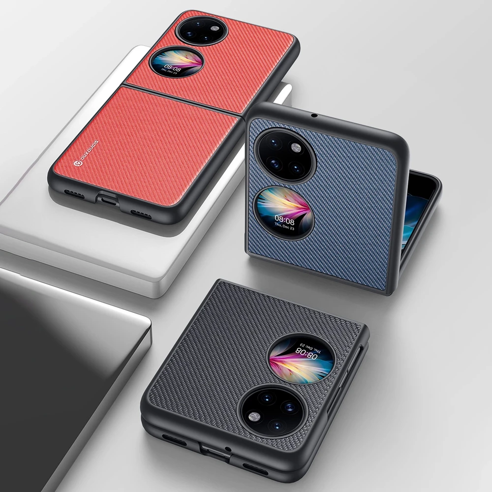 Dux Ducis Fino dėklas skirtas Huawei P50 Pocket, juodas
