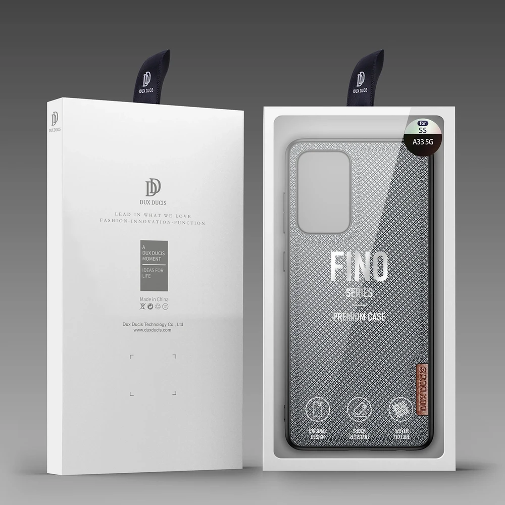 Dux Ducis Fino is made of nylon material Samsung Galaxy A73 dėklas telefonui mėlynos spalvos