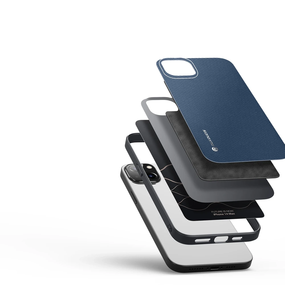 Dux Ducis Fino dėklas skirtas iPhone 14 Plus, mėlynas