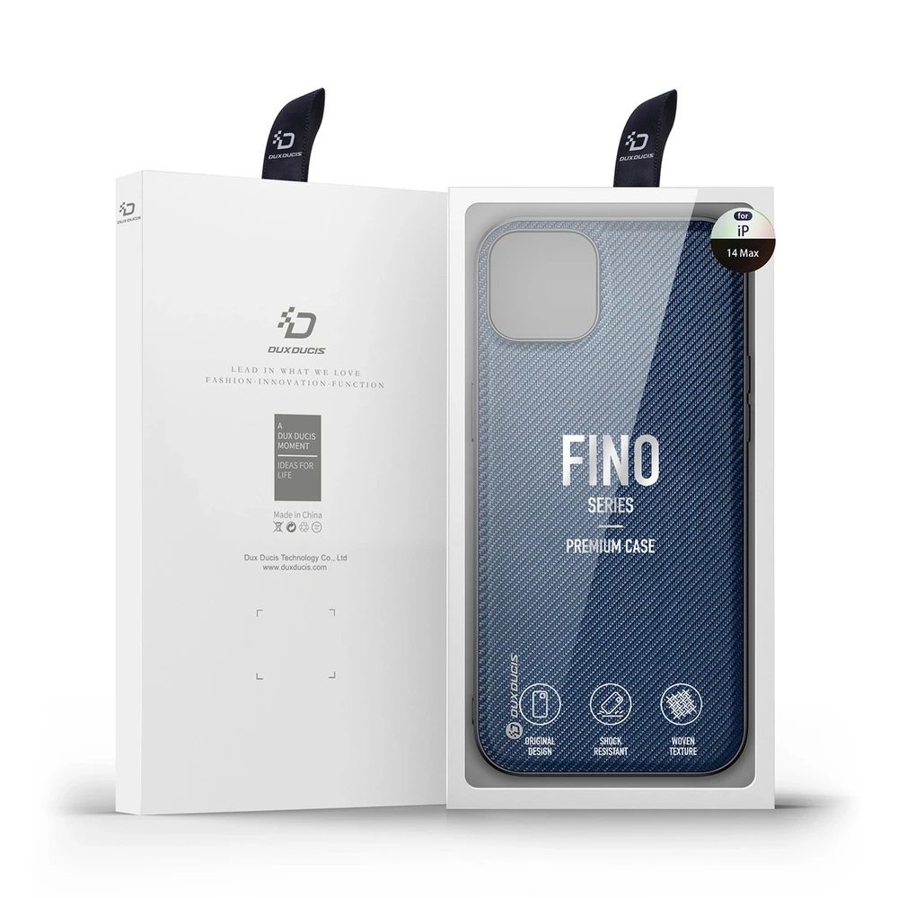 Dux Ducis Fino dėklas skirtas iPhone 14 Plus, mėlynas