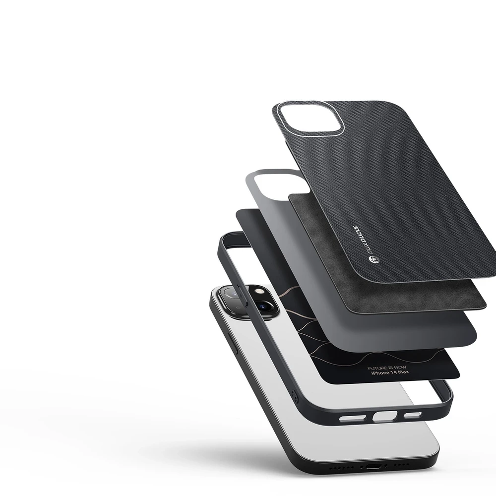 Dux Ducis Fino dėklas skirtas iPhone 14 Plus, juodas