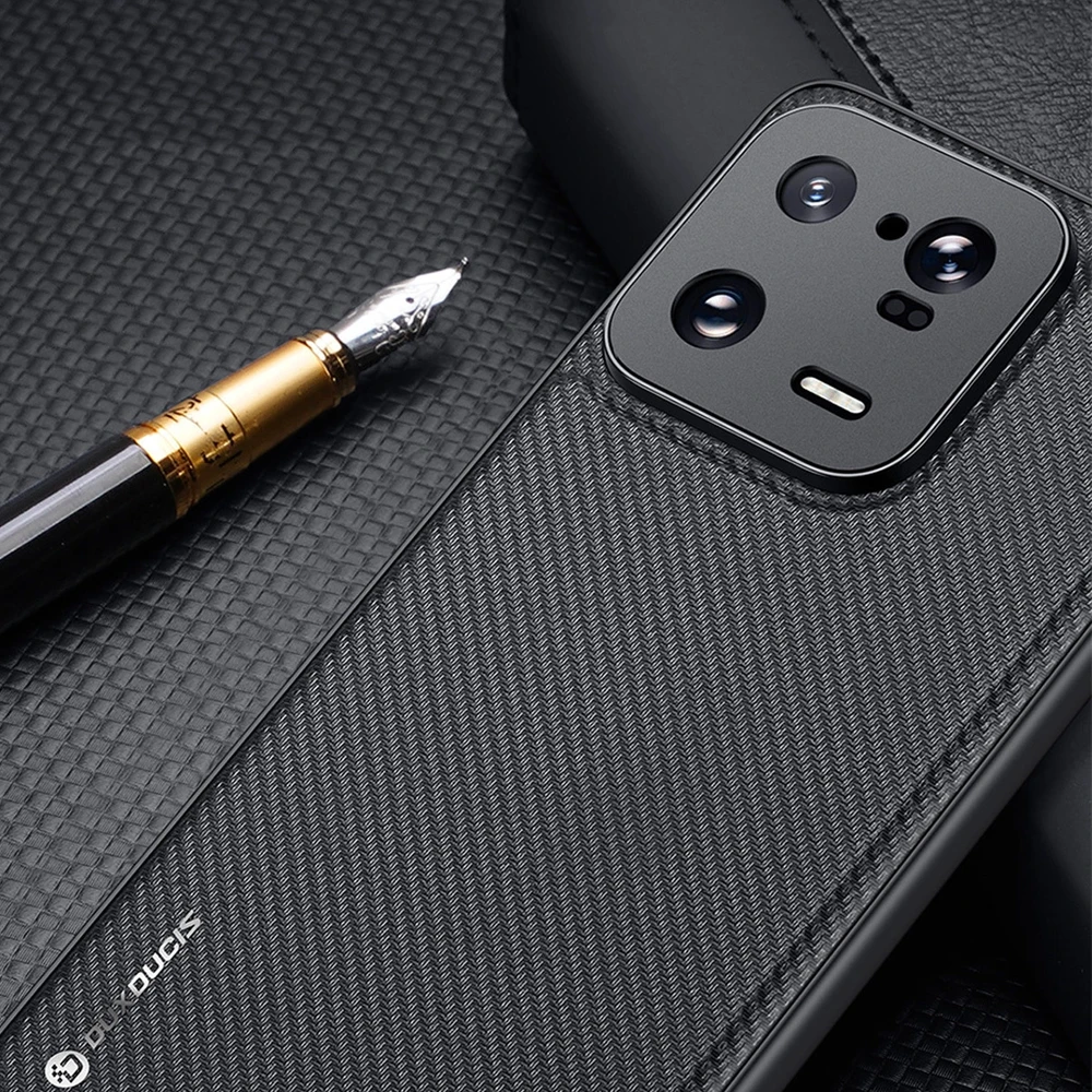 Dux Ducis Fino Xiaomi 13 Pro with silikoninis frame dėklas telefonui pilkos spalvos