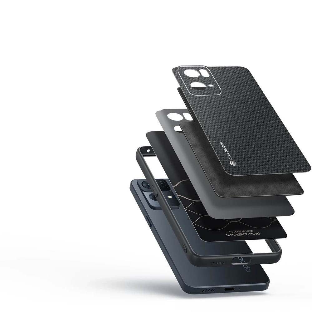 Dux Ducis Fino dėklas skirtas Oppo Reno7 Pro 5G, juodas