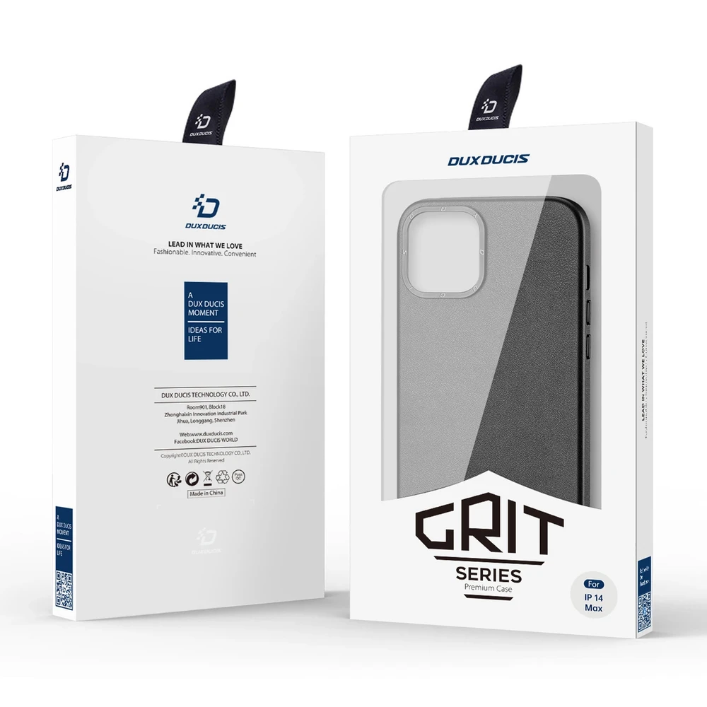 Dux Ducis Grit dėklas skirtas Apple iPhone 14 Plus, juodas