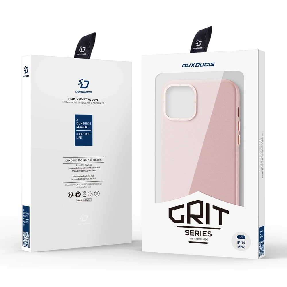 Dux Ducis Grit dėklas skirtas Apple iPhone 14 Plus, rožinis