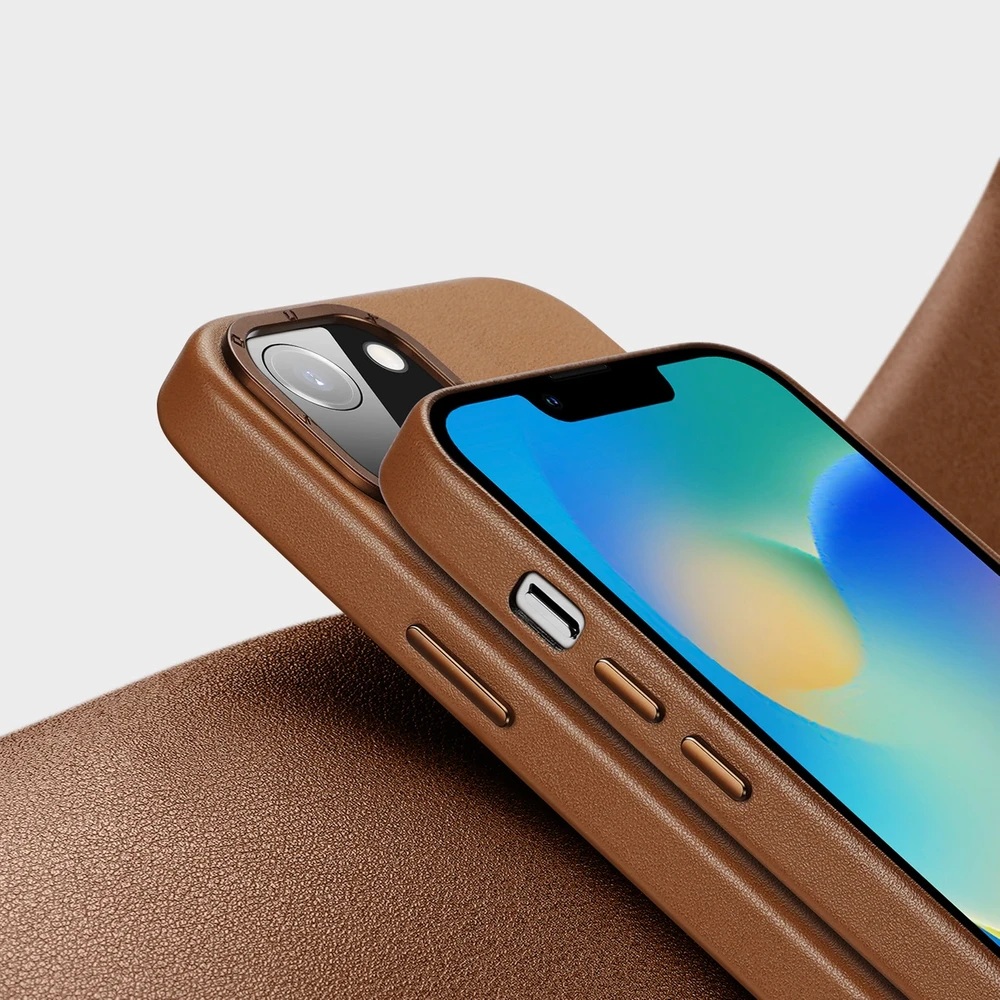 Dux Ducis Grit dėklas skirtas Apple iPhone 14 Plus, rudas