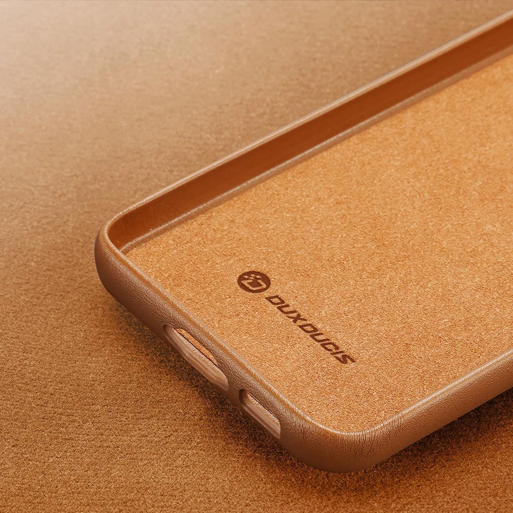 Dux Ducis Grit dėklas skirtas Samsung Galaxy S23+, rudas