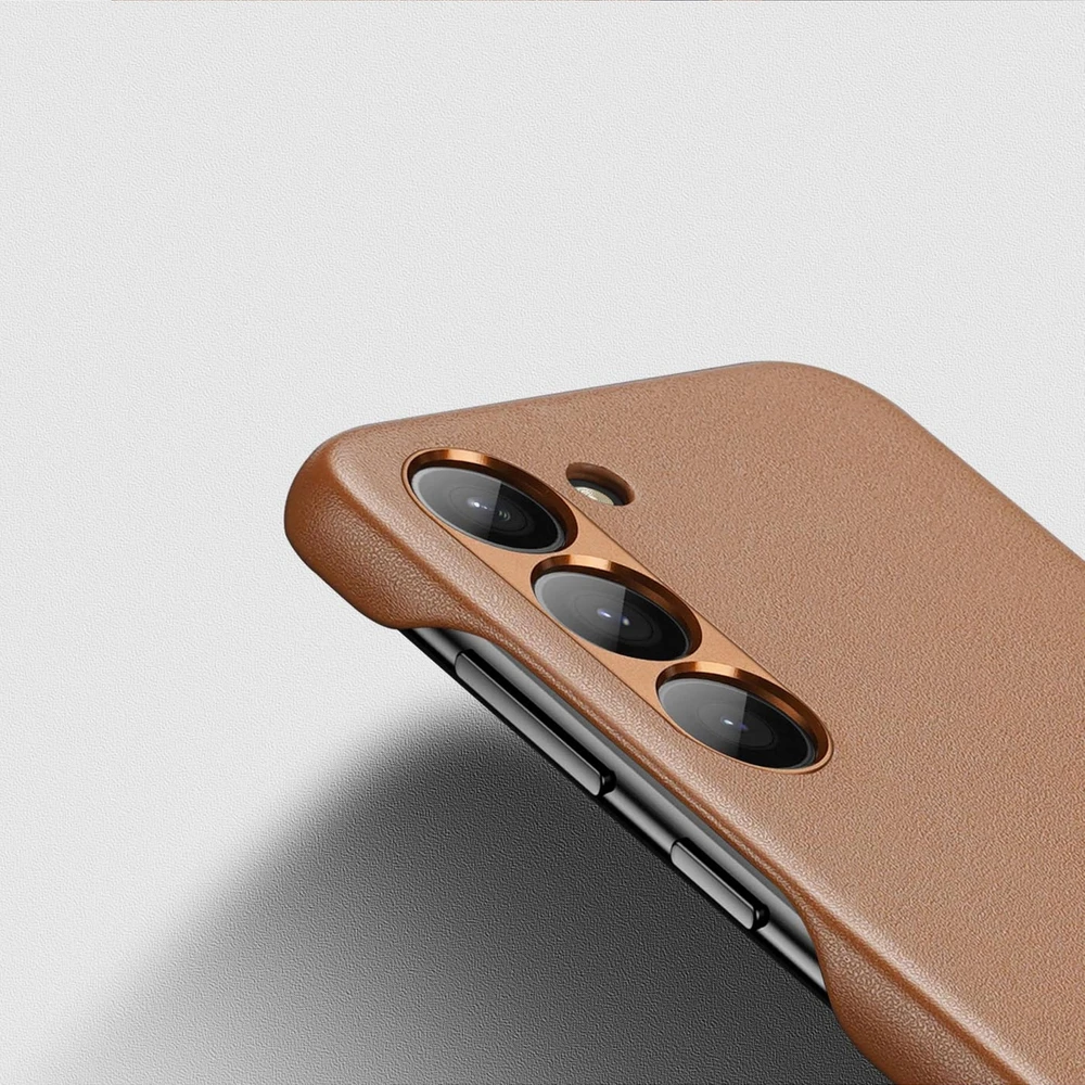 Dux Ducis Grit dėklas skirtas Samsung Galaxy S23+, rudas