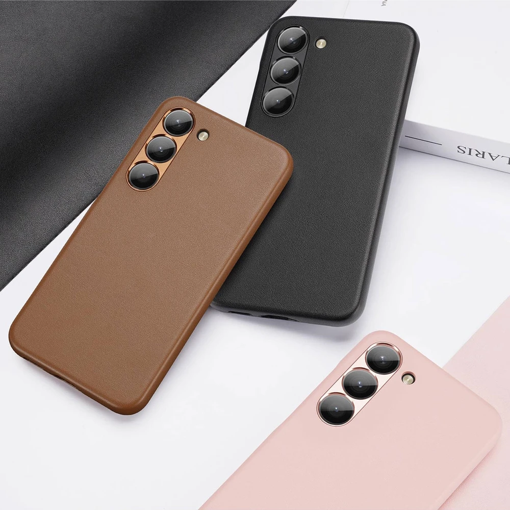 Dux Ducis Grit dėklas skirtas Samsung Galaxy S23+, rudas