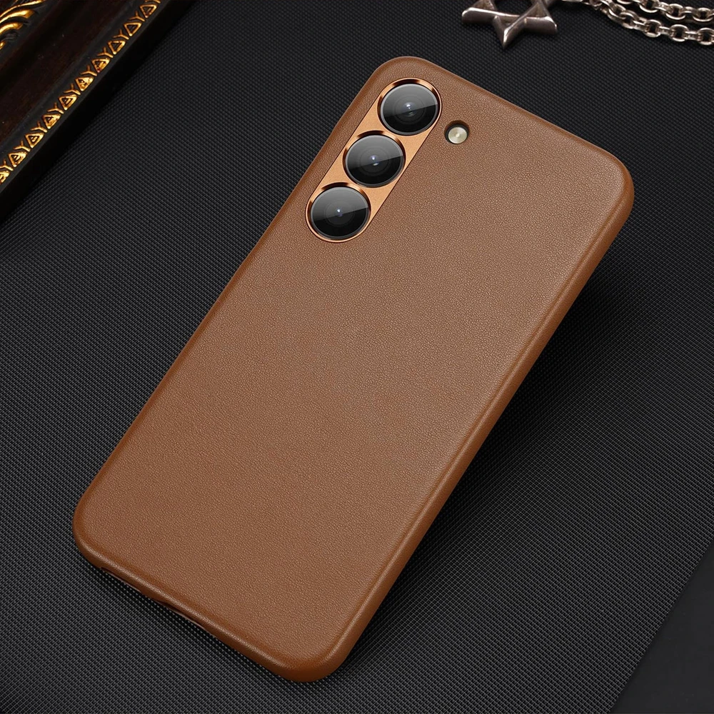 Dux Ducis Grit dėklas skirtas Samsung Galaxy S23+, rudas
