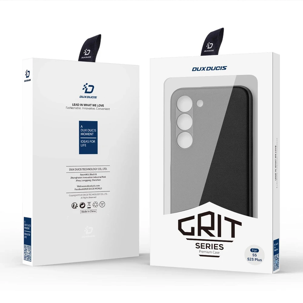 Dux Ducis Grit dėklas skirtas Samsung Galaxy S23+, juodas