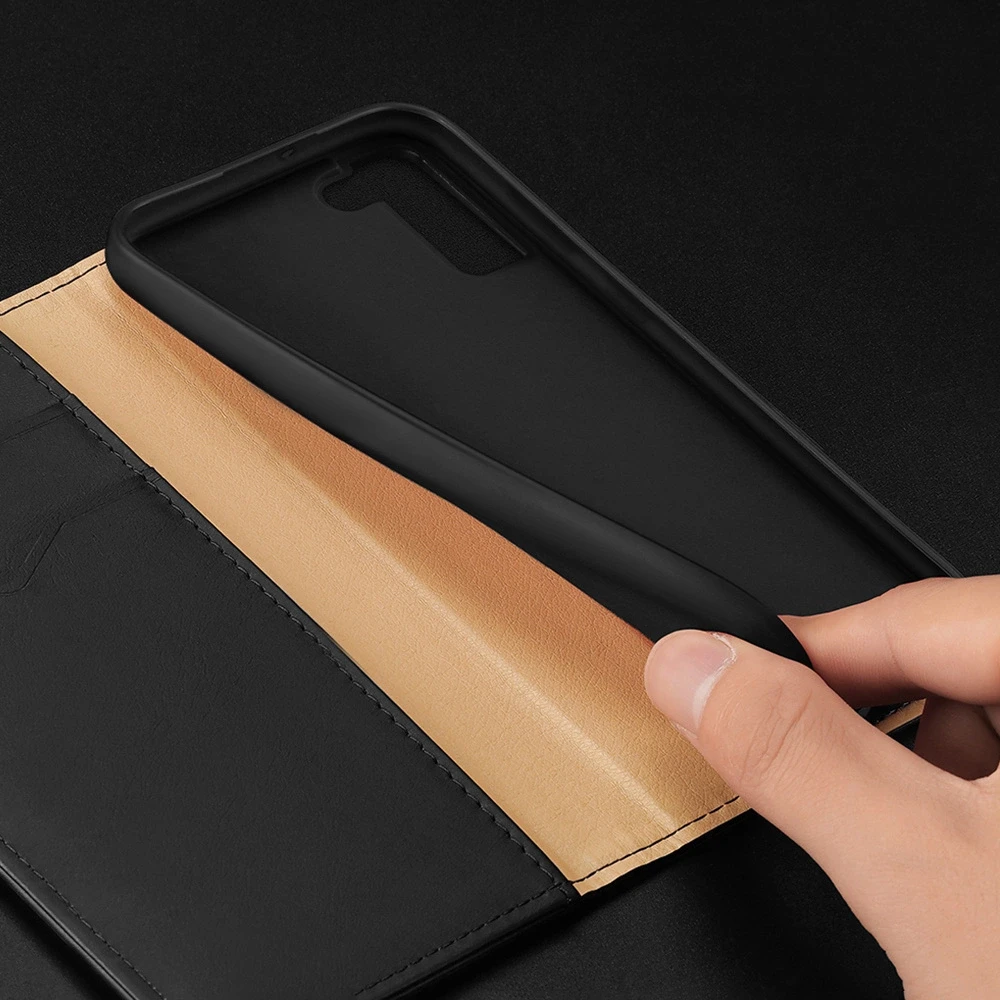 Dux Ducis Hivo atverčiamas dėklas skirtas Samsung Galaxy S22 + (S22 Plus), mėlynas