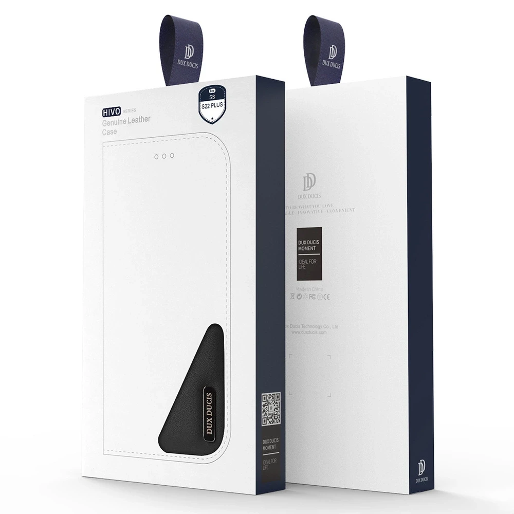 Dux Ducis Hivo atverčiamas dėklas skirtas Samsung Galaxy S22 + (S22 Plus), mėlynas