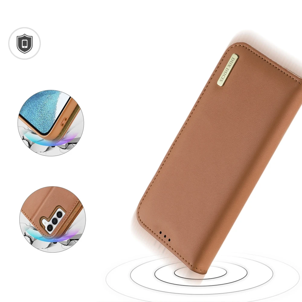 Dux Ducis Hivo dėklas skirtas Samsung Galaxy S23+, rudas