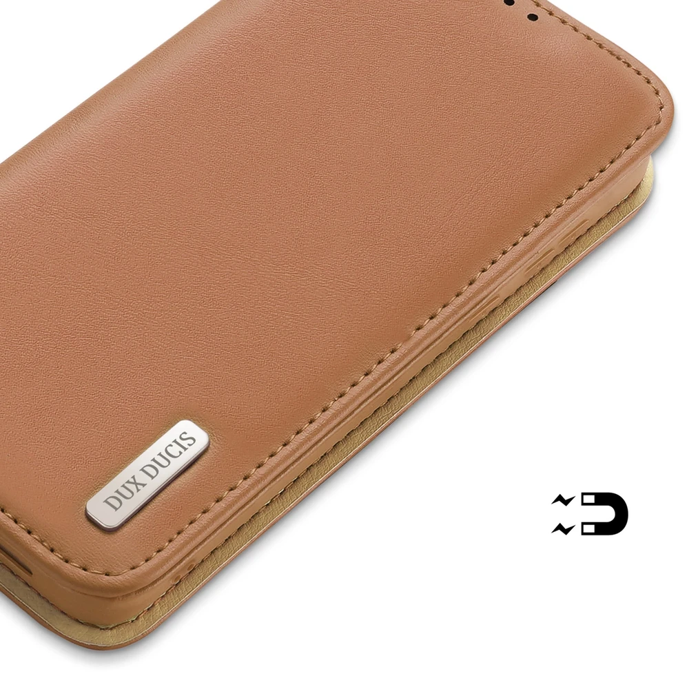 Dux Ducis Hivo dėklas skirtas Samsung Galaxy S23+, rudas