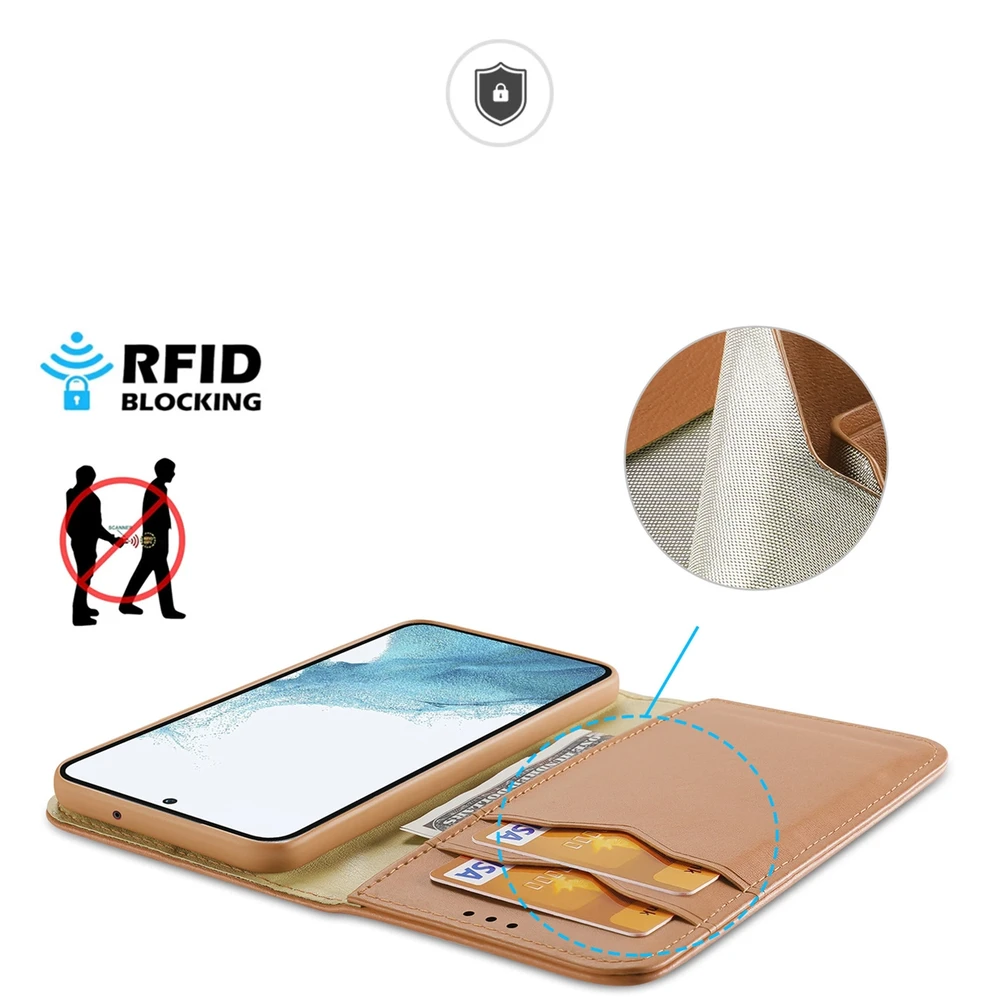 Dux Ducis Hivo dėklas skirtas Samsung Galaxy S23+, rudas