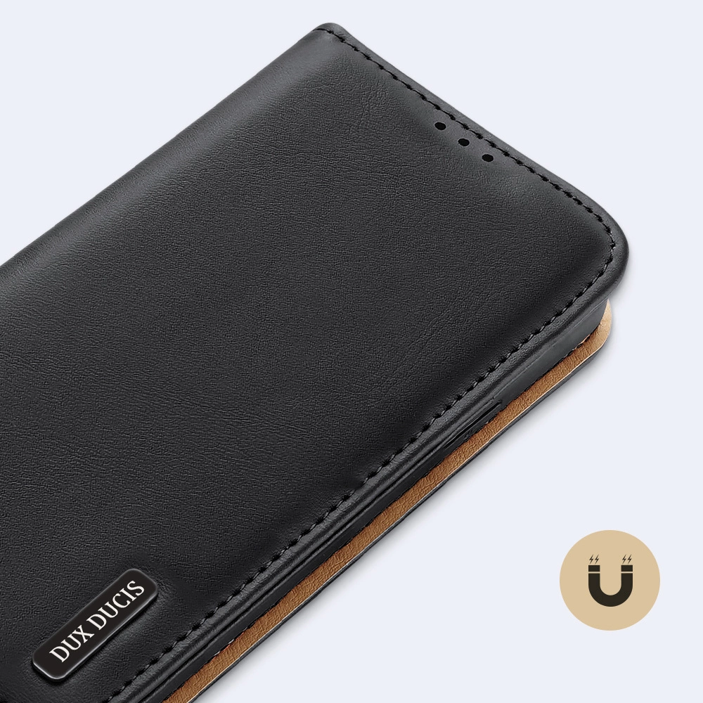 Dux Ducis Hivo Apple iPhone 15 Plus wallet RFID blocking - dėklas telefonui rudos spalvos