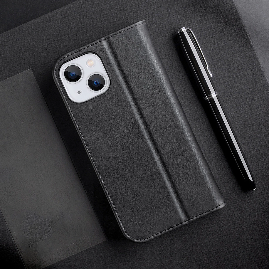 Dux Ducis Hivo Apple iPhone 15 Plus wallet RFID blocking - dėklas telefonui rudos spalvos