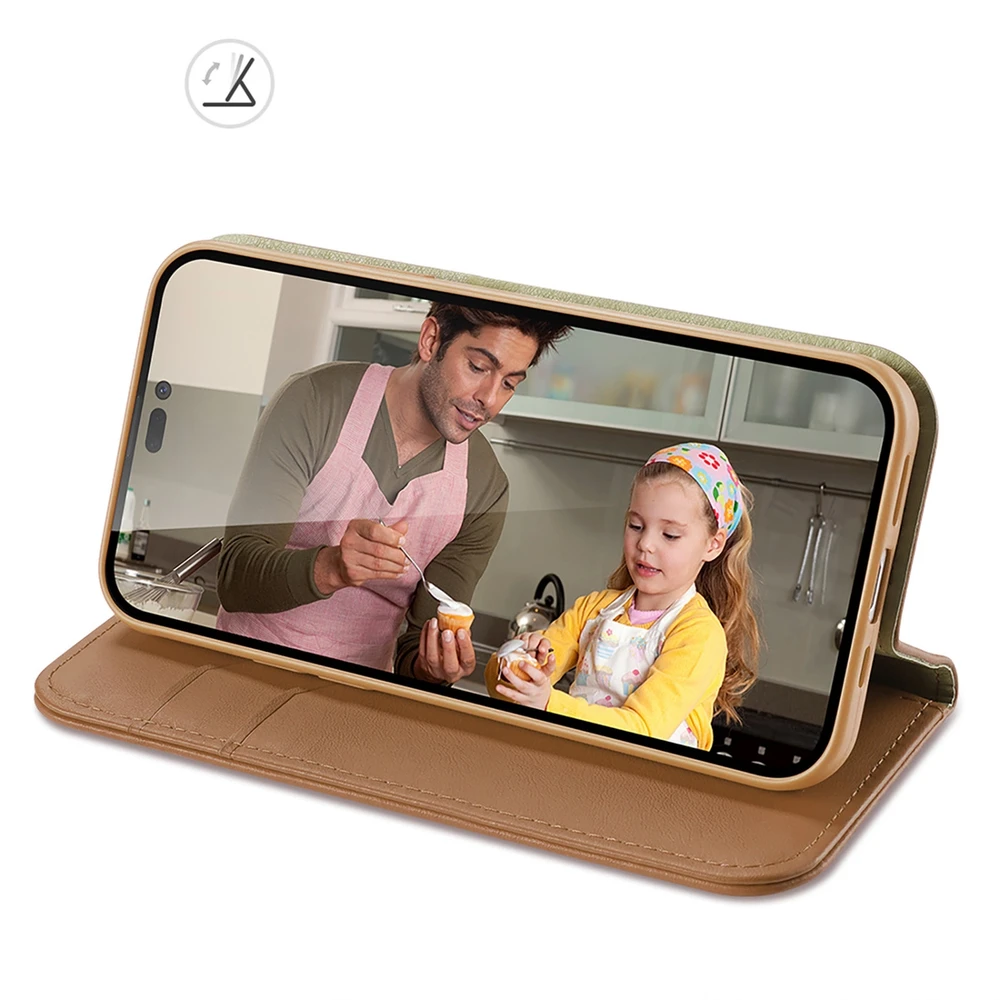 Dux Ducis Hivo dėklas skirtas iPhone 14 Pro Max, rudas
