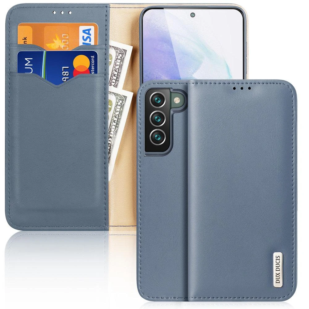 Dux Ducis Hivo atverčiamas dėklas skirtas Samsung Galaxy S22 + (S22 Plus), mėlynas