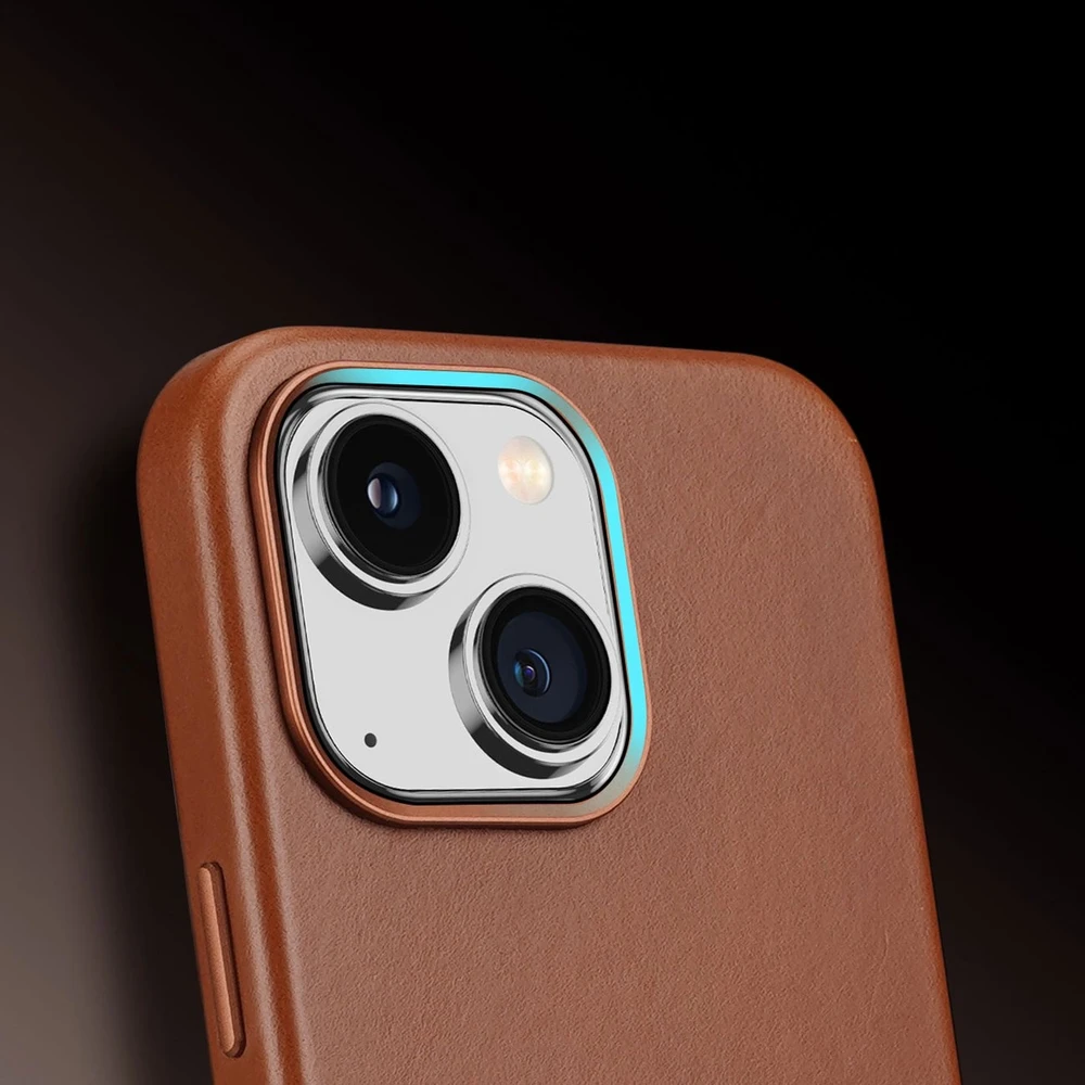 Dux Ducis Naples dėklas skirtas iPhone 14 Plus su MagSafe, rudas
