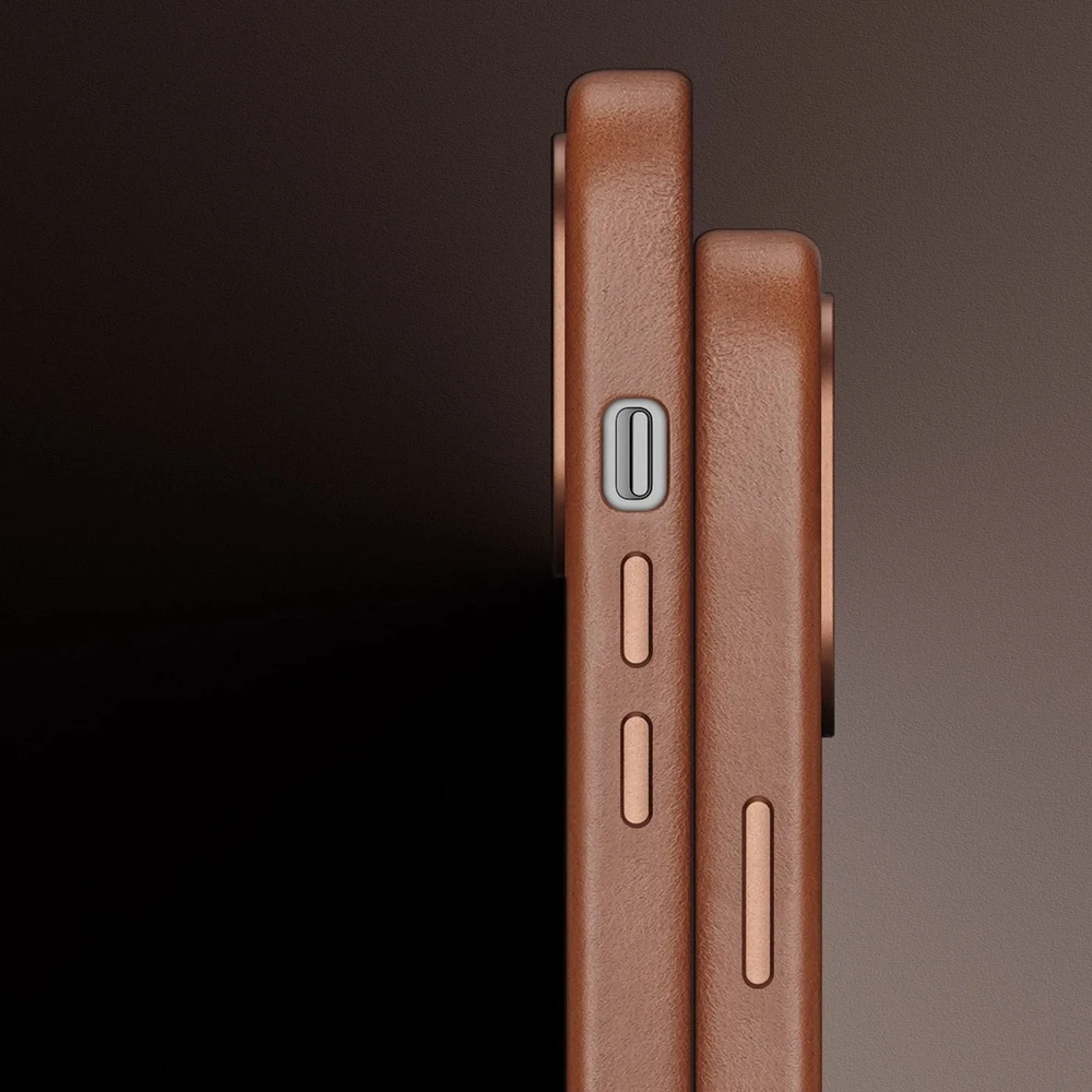 Dux Ducis Naples dėklas skirtas iPhone 14 Plus su MagSafe, rudas