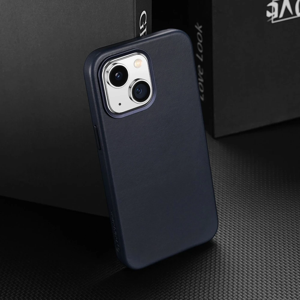 Dux Ducis Naples dėklas skirtas iPhone 14 Plus su MagSafe, mėlynas