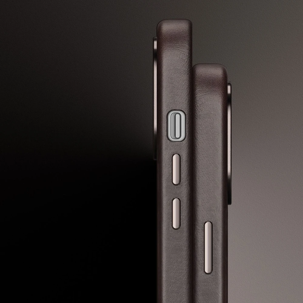 Dux Ducis Naples Apple iPhone 14 Plus Leather (MagSafe Compatible) Dark dėklas telefonui rudos spalvos
