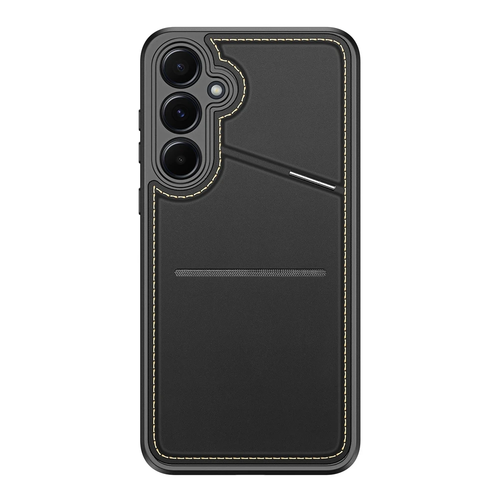 Dux Ducis Rafi II Samsung Galaxy S25 Plus su stoveliu and Wallet – dėklas telefonui juodos spalvos