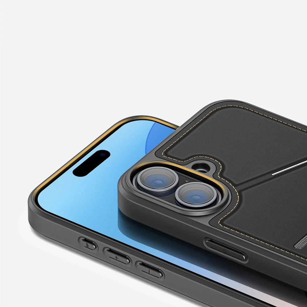 Dux Ducis Rafi II Mag Safe dėklas, skirtas iPhone 16 - juodas