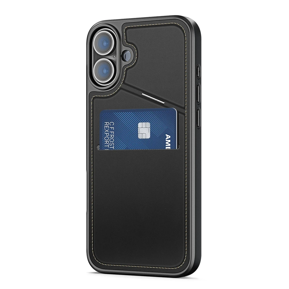 Dux Ducis Rafi II Mag Safe dėklas, skirtas iPhone 16 - juodas