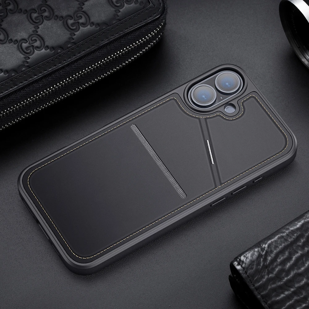 Dux Ducis Rafi II Mag Safe dėklas, skirtas iPhone 16 - juodas