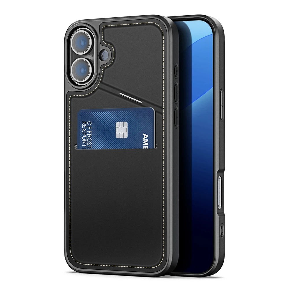 Dux Ducis Rafi II Mag Safe dėklas, skirtas iPhone 16 - juodas