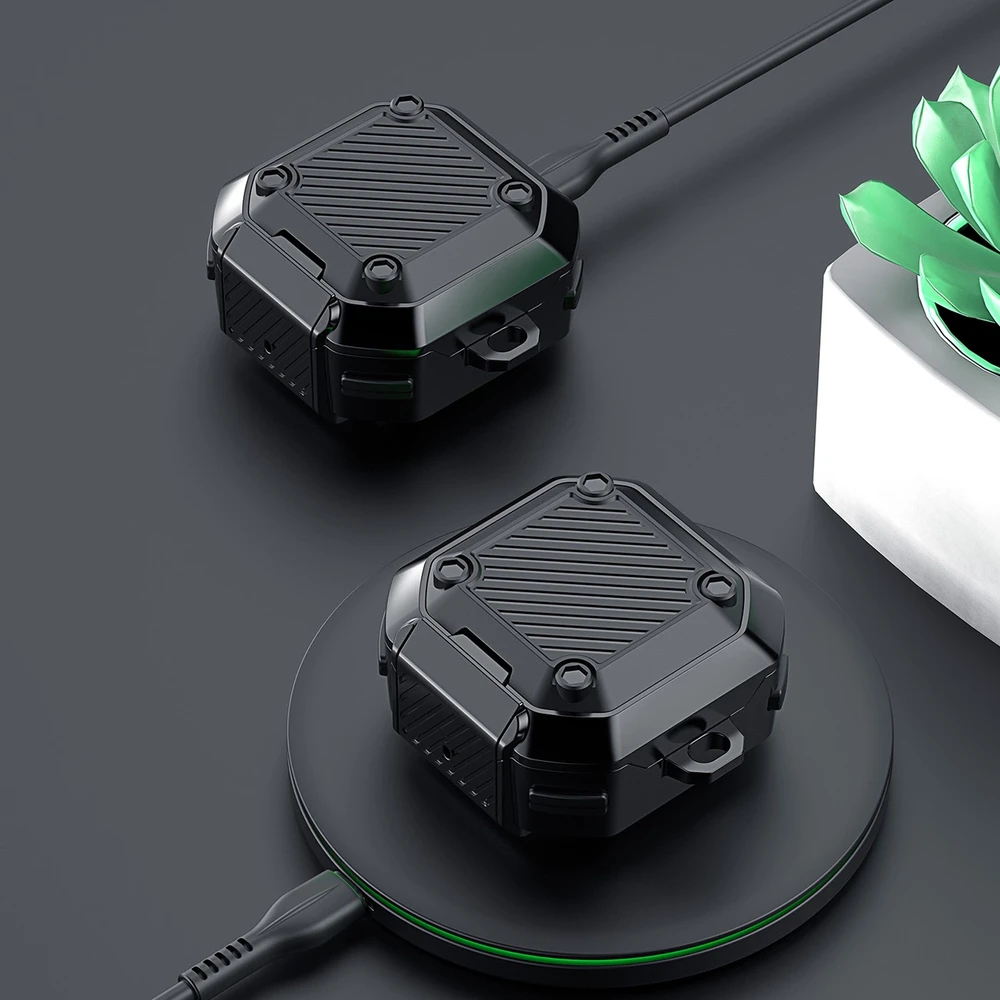 Dux Ducis SECG Samsung Galaxy Buds Live / Buds Pro / Buds 2 / Buds 2 Pro - dėklas telefonui juodos spalvos