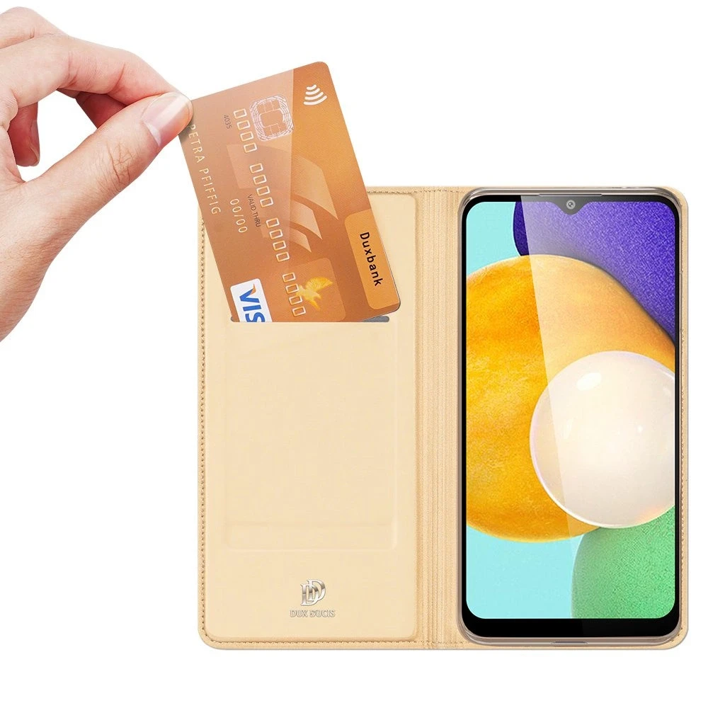 Dux Ducis Skin Pro dėklas skirtas Samsung A037 A03s, auksinis