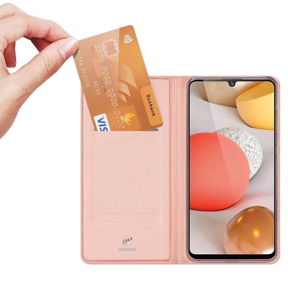 Dėklas Dux Ducis Skin Pro Samsung A426 A42 5G rožinis-auksinis