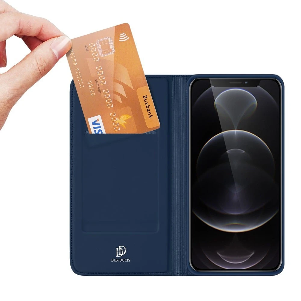 Dux Ducis Skin Pro dėklas skirtas Apple iPhone 13 Pro Max, mėlynas