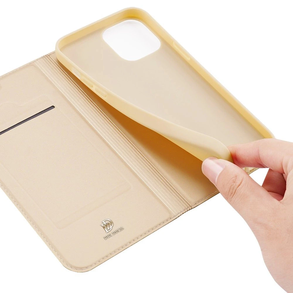 Dux Ducis Skin Pro dėklas skirtas Apple iPhone 13 mini, auksinis
