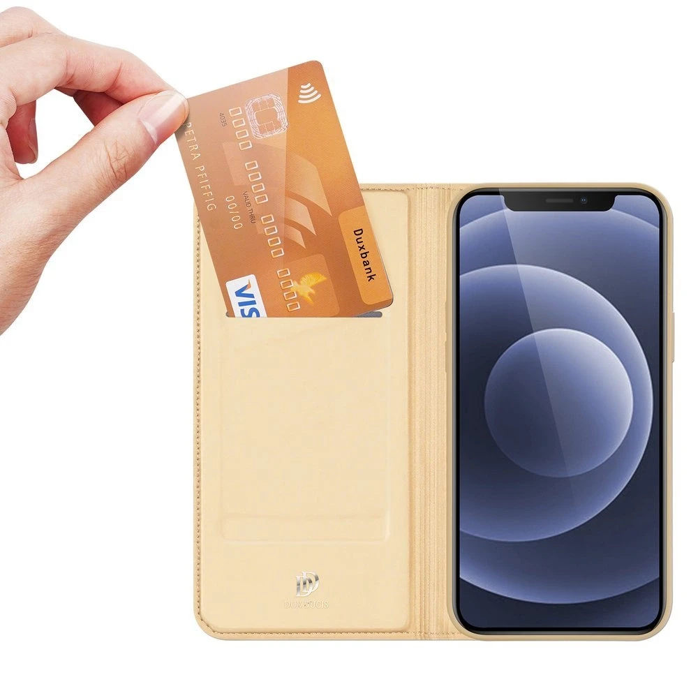Dux Ducis Skin Pro dėklas skirtas Apple iPhone 13 mini, auksinis