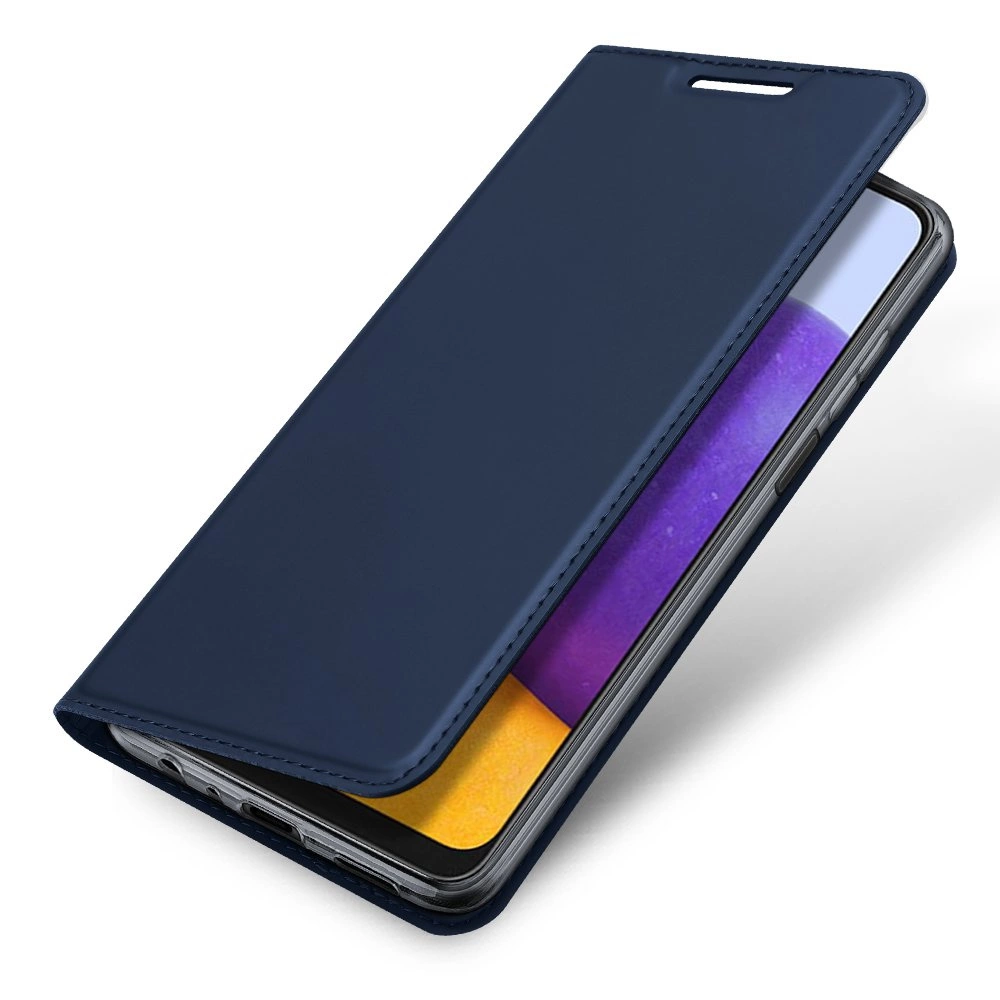 Dux Ducis Skin Pro Bookcase tipo dėklas, skirtas Samsung Galaxy A22 4G mėlynas