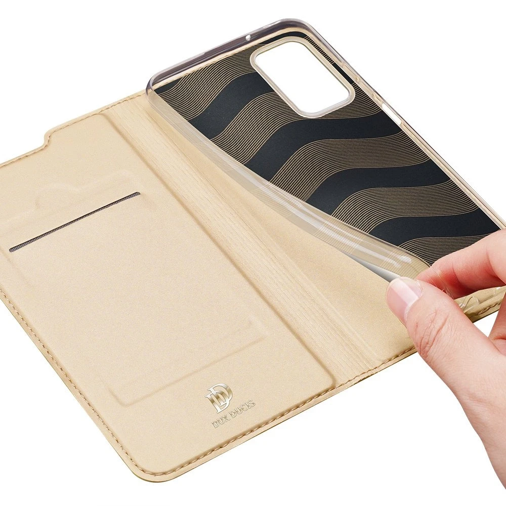 Dux Ducis Skin Pro dėklas skirtas Samsung A037 A03s, auksinis