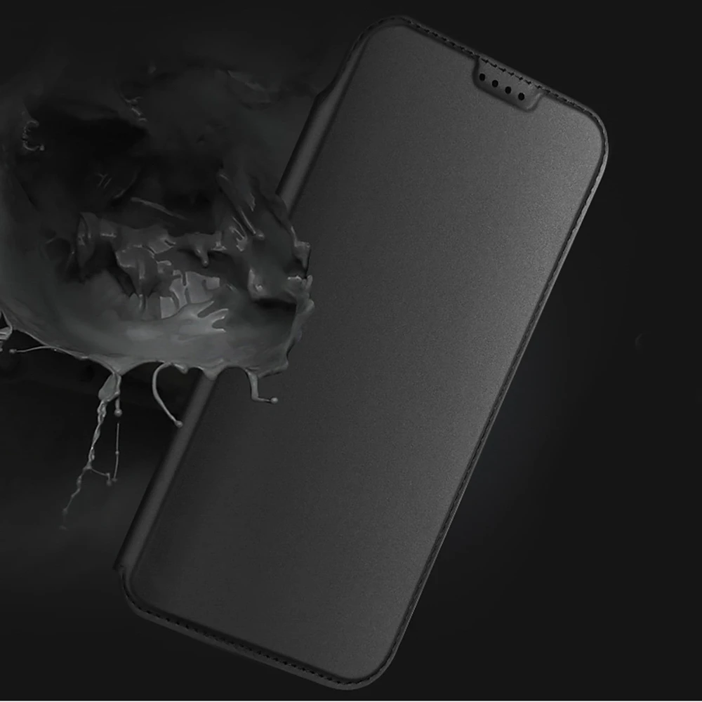 Dux Ducis Skin Pro dėklas skirtas Apple iPhone 17 Pro su Flip and Card Slot – juodos spalvos