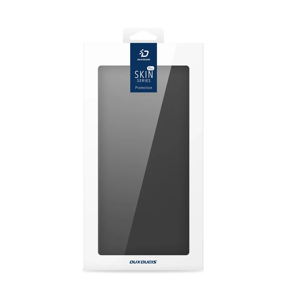Dux Ducis Skin Pro dėklas skirtas Samsung Galaxy S25 Edge su Flip ir Card Slot - juodos spalvos
