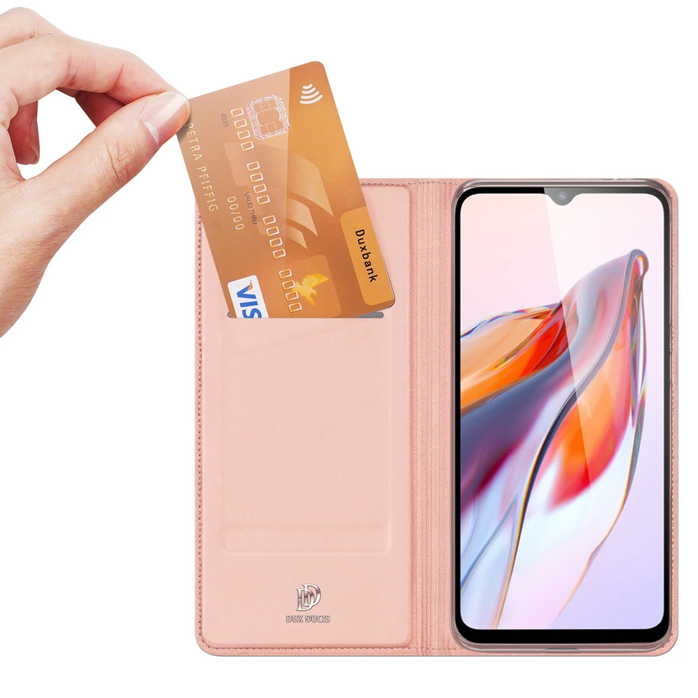 Dėklas Dux Ducis Skin Pro Xiaomi Redmi 11A/12C/Poco C55 rožinis-auksinis