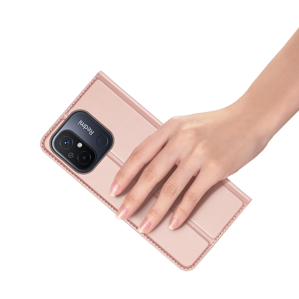 Dėklas Dux Ducis Skin Pro Xiaomi Redmi 11A/12C/Poco C55 rožinis-auksinis
